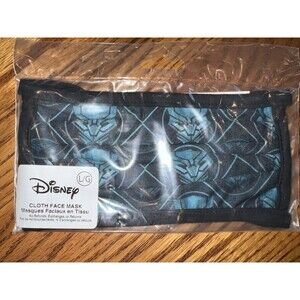 Disney Parks Black Panther Face Mask Adult Large Marvel Superhero New Sealed